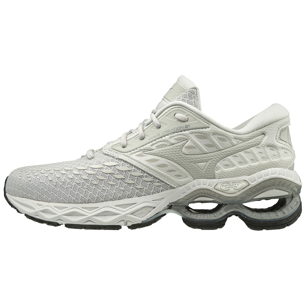 Womens Mizuno Wave Creation 21 Running Shoes Grey Philippines (URSWPE528)